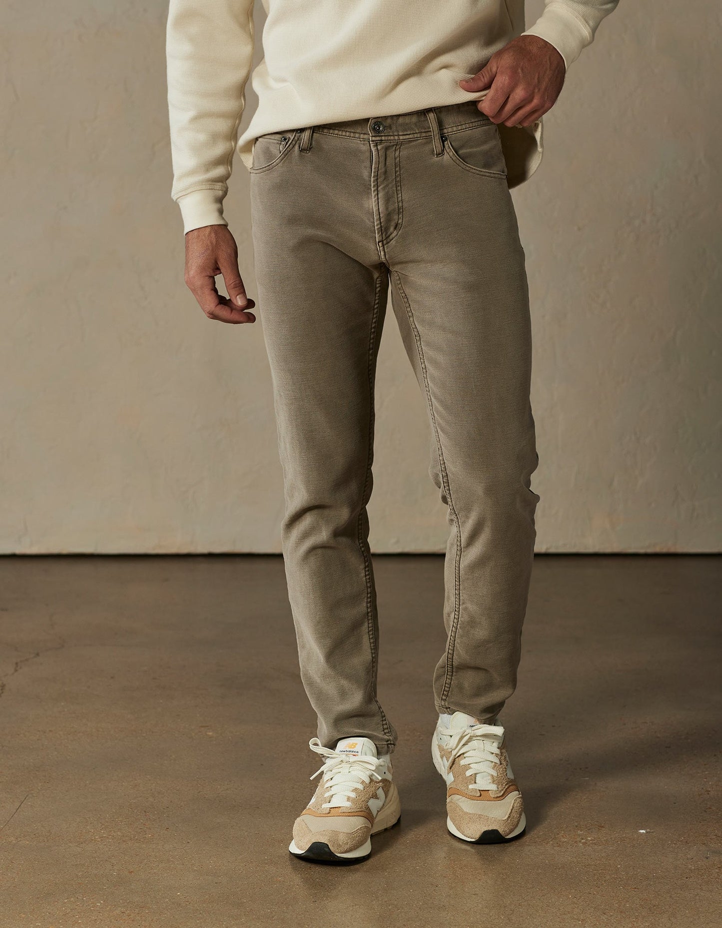 The Normal Brand Comfort Terry Jean in Taupe