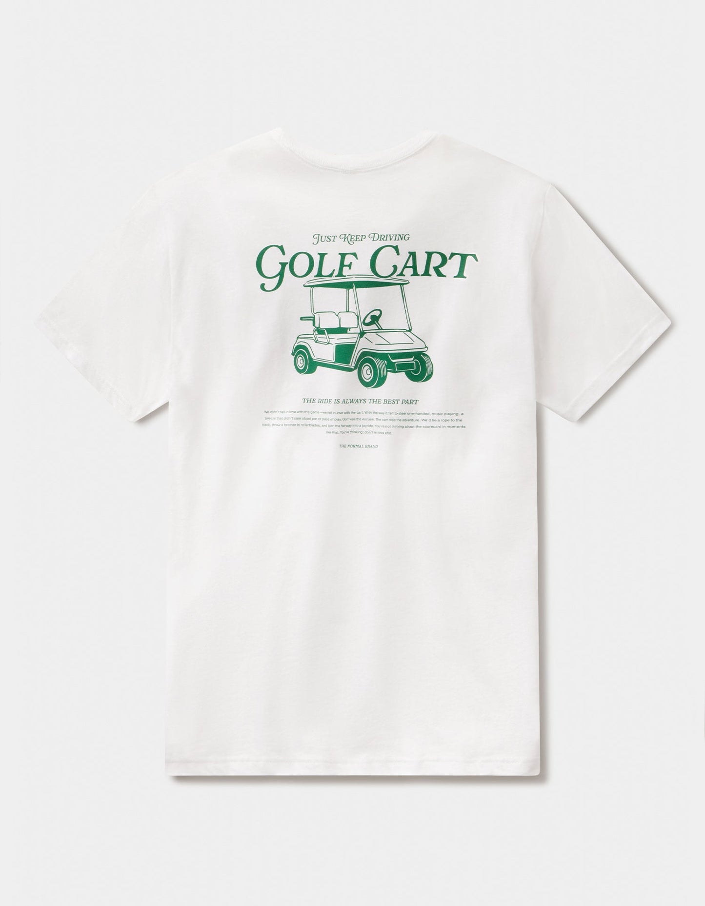 The Normal Brand | Green Cart Tee | White