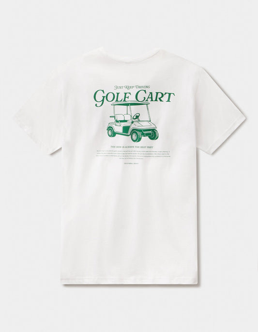 The Normal Brand | Green Cart Tee | White