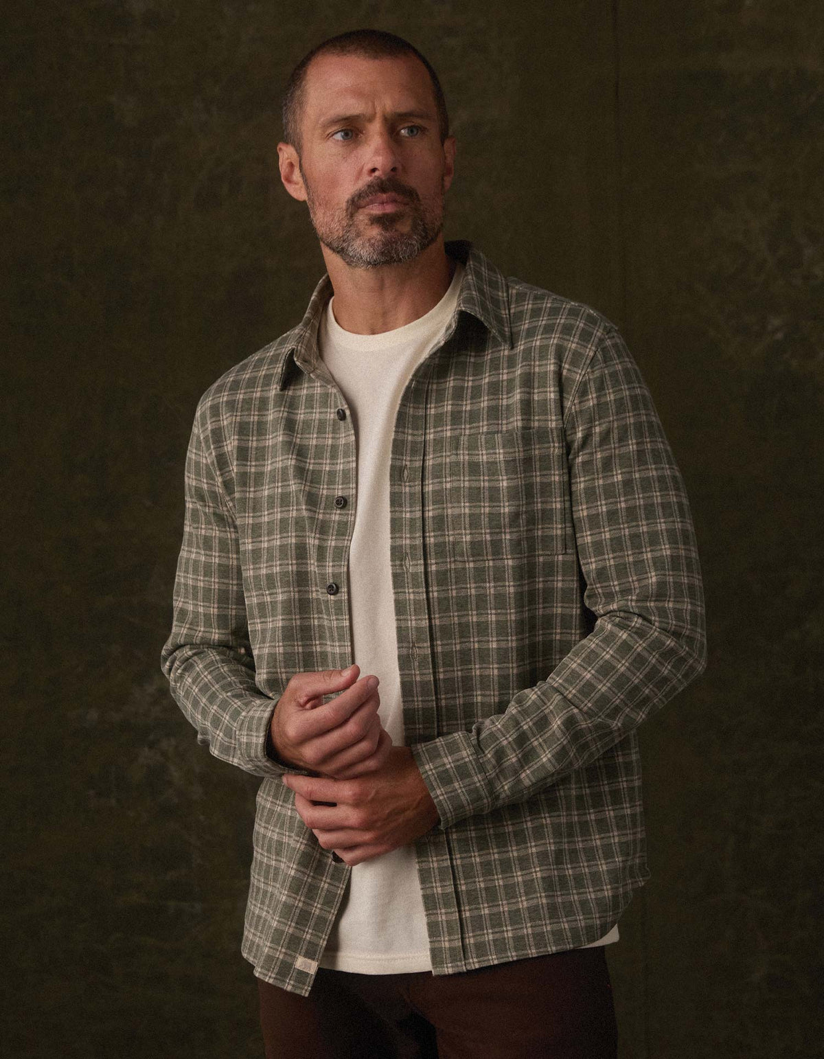 The Normal Brand | Stratus Knit Button Up | Juniper Plaid