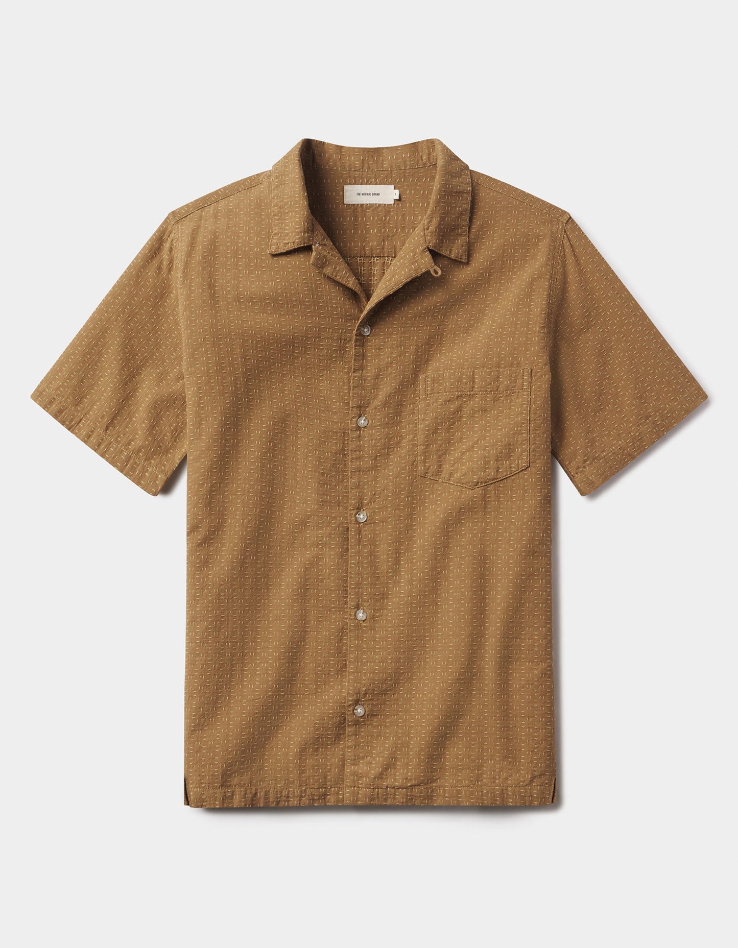 The Normal Brand | Freshwater Resort Button Up Shirt | Dark Khaki