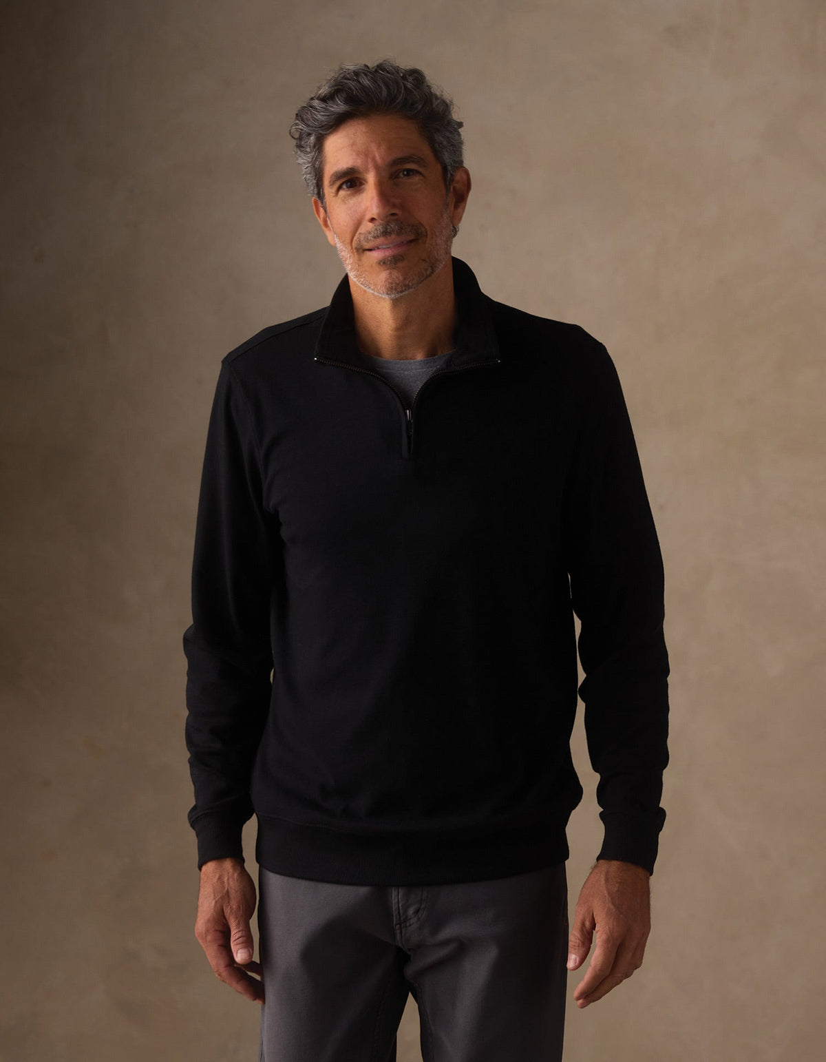 The Normal Brand | Puremeso Weekend Quarterzip | Black
