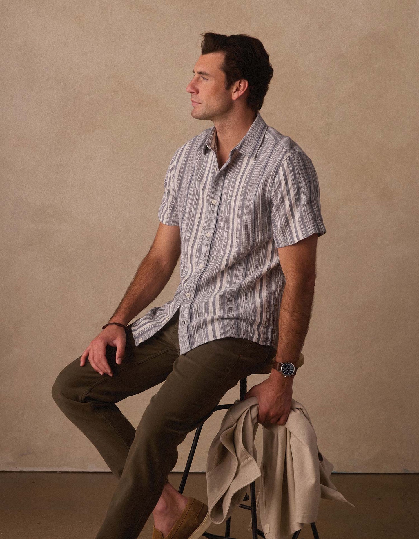 The Normal Brand | Freshwater Everyday Shirt | Positano Stripe