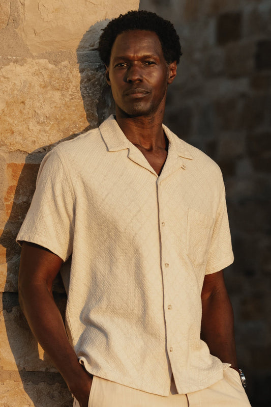 The Normal Brand | Freshwater Resort Button Up Shirt | Chalk