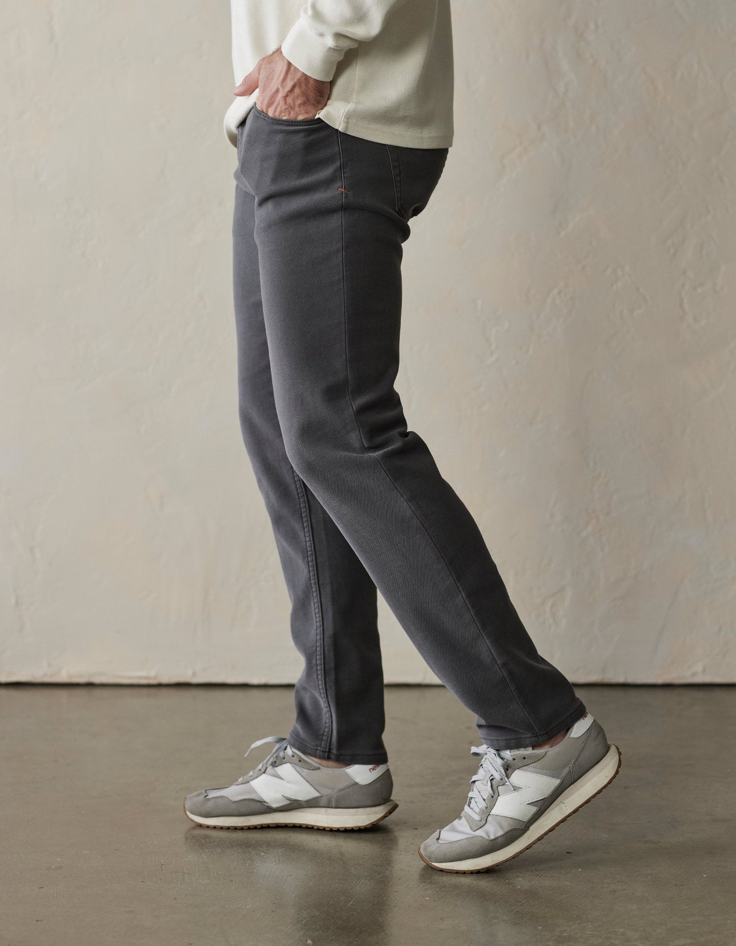 The Normal Brand Comfort Terry Jean in Steel