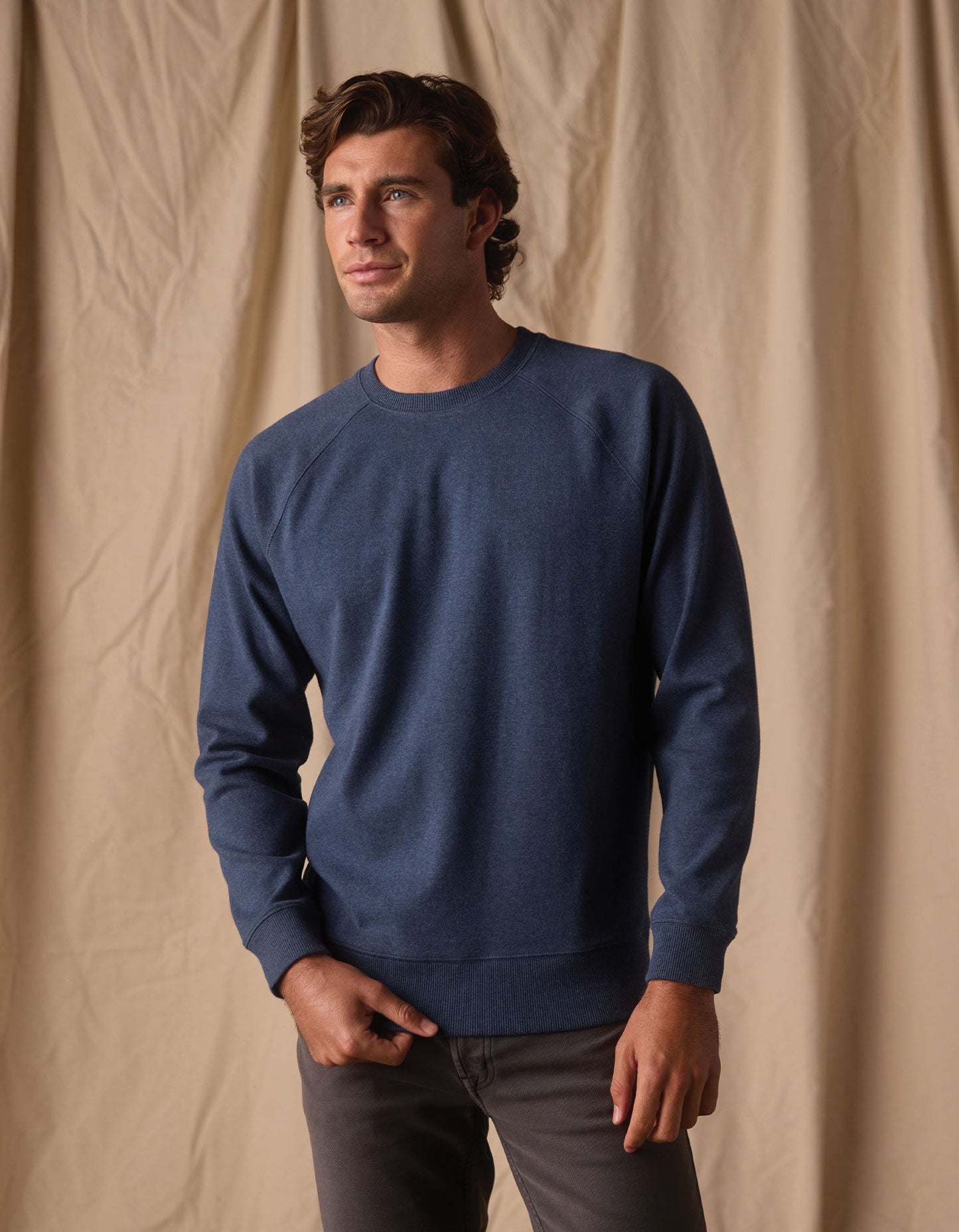 The Normal Brand Puremeso Everyday Crew -Indigo Blue