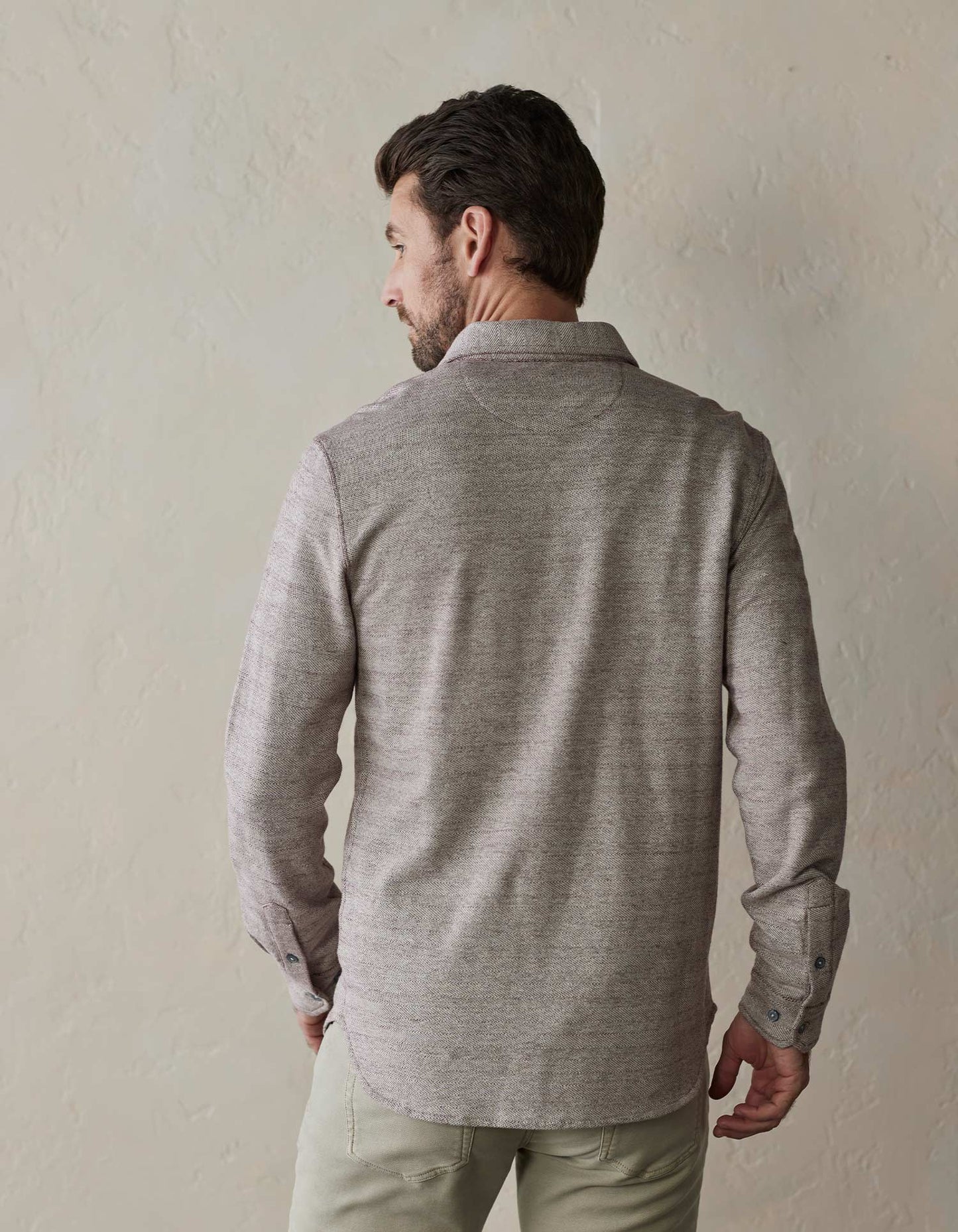 The Normal Brand Textured Knit Shirt - Oxblood