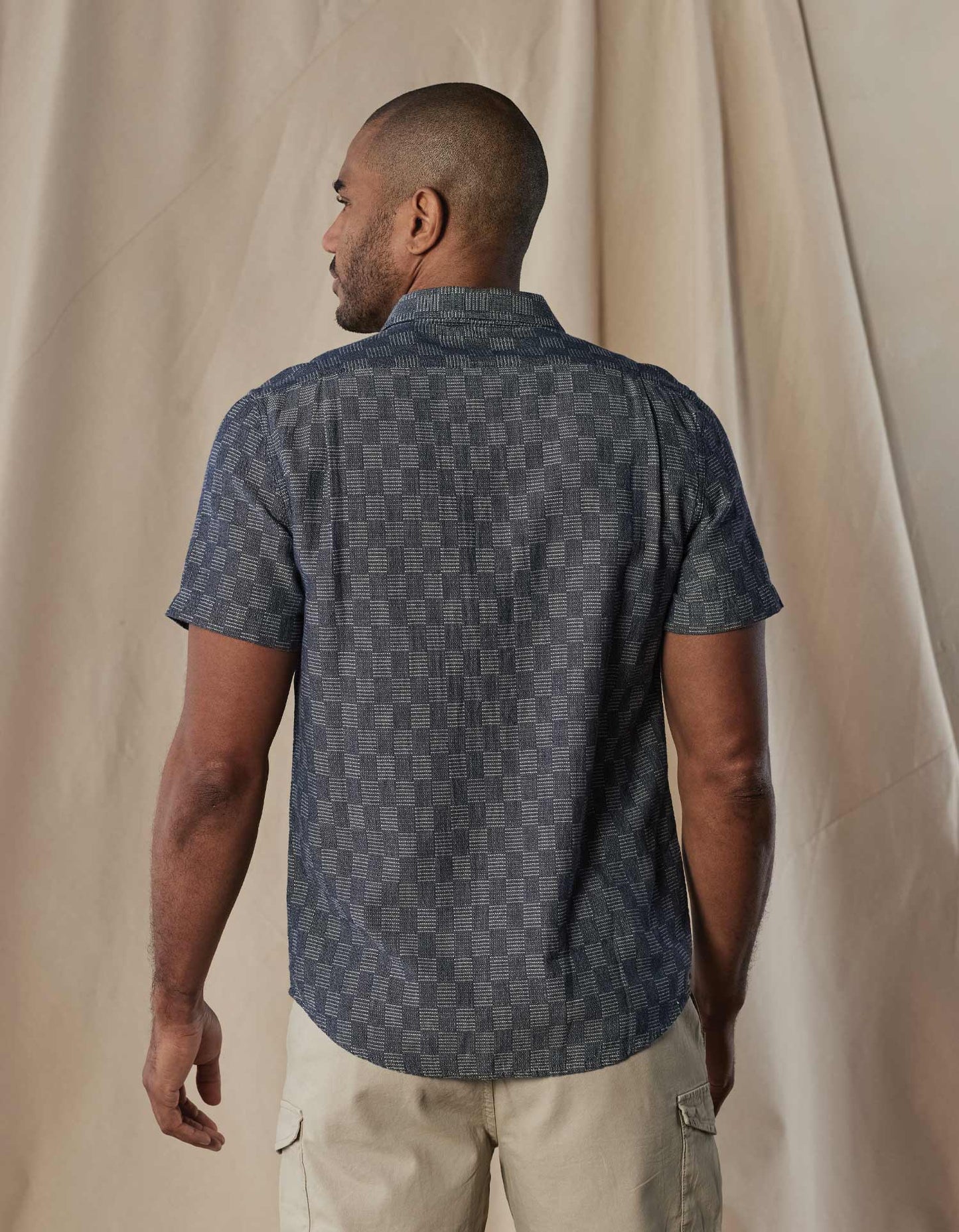 The Normal Brand | Freshwater Button Up Shirt | Navy Check