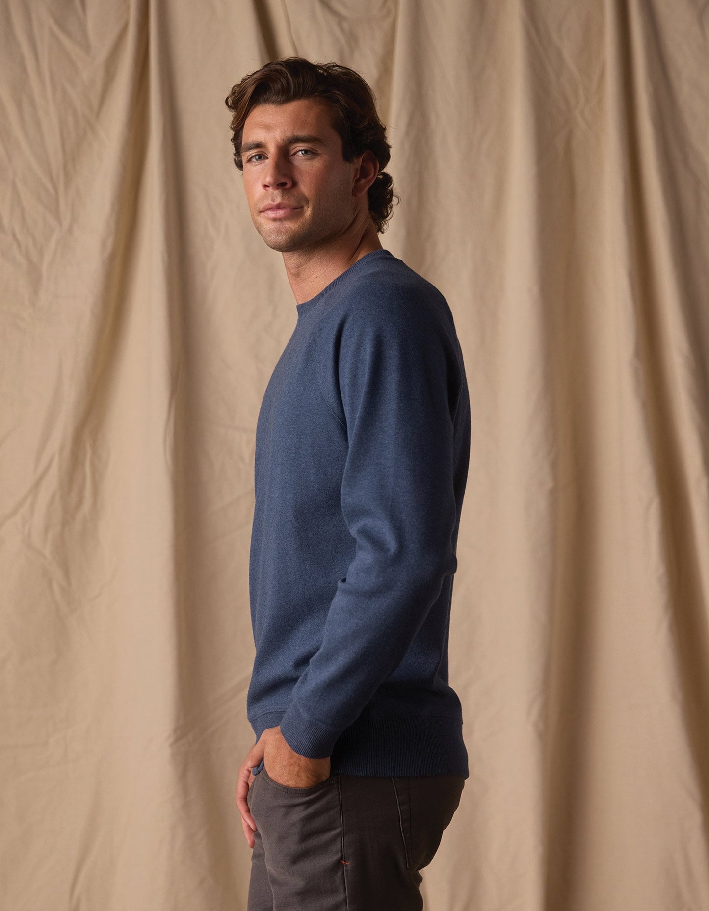 The Normal Brand Puremeso Everyday Crew -Indigo Blue