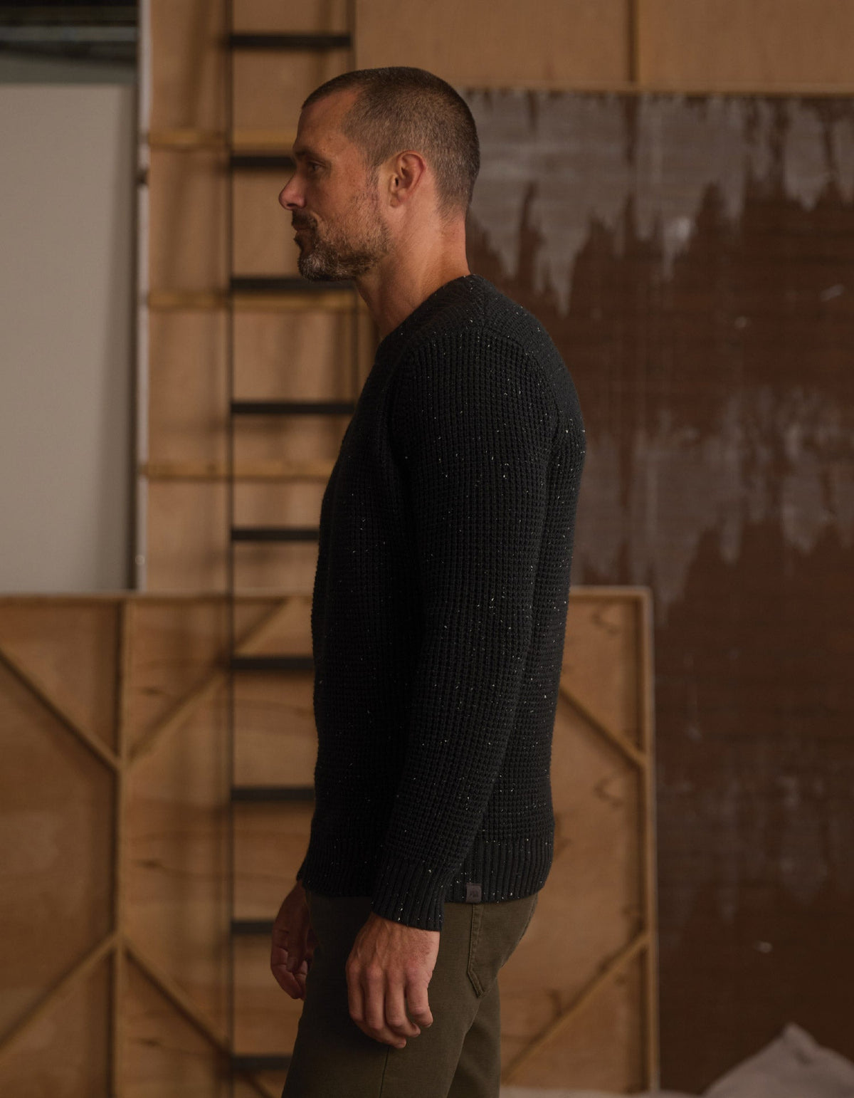 The Normal Brand | Seawool Nep Crew | Charcoal