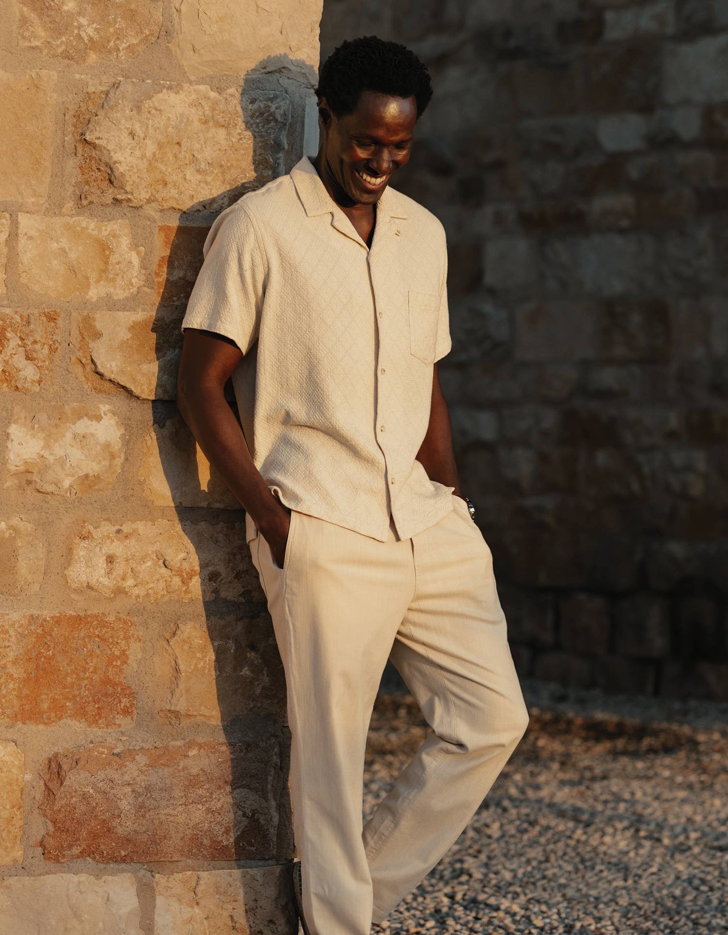The Normal Brand | Freshwater Resort Button Up Shirt | Chalk