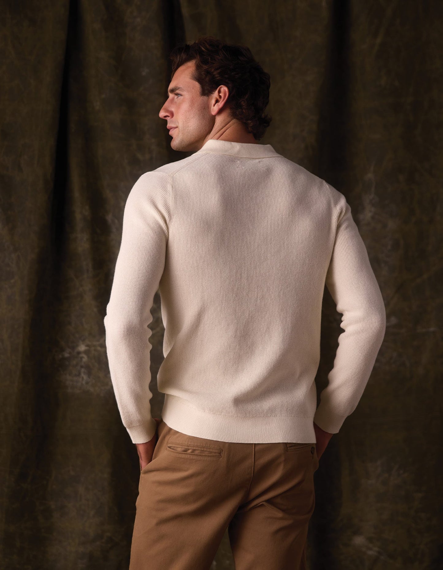 The Normal Brand Robles Knit Waffle Stitch - Cream