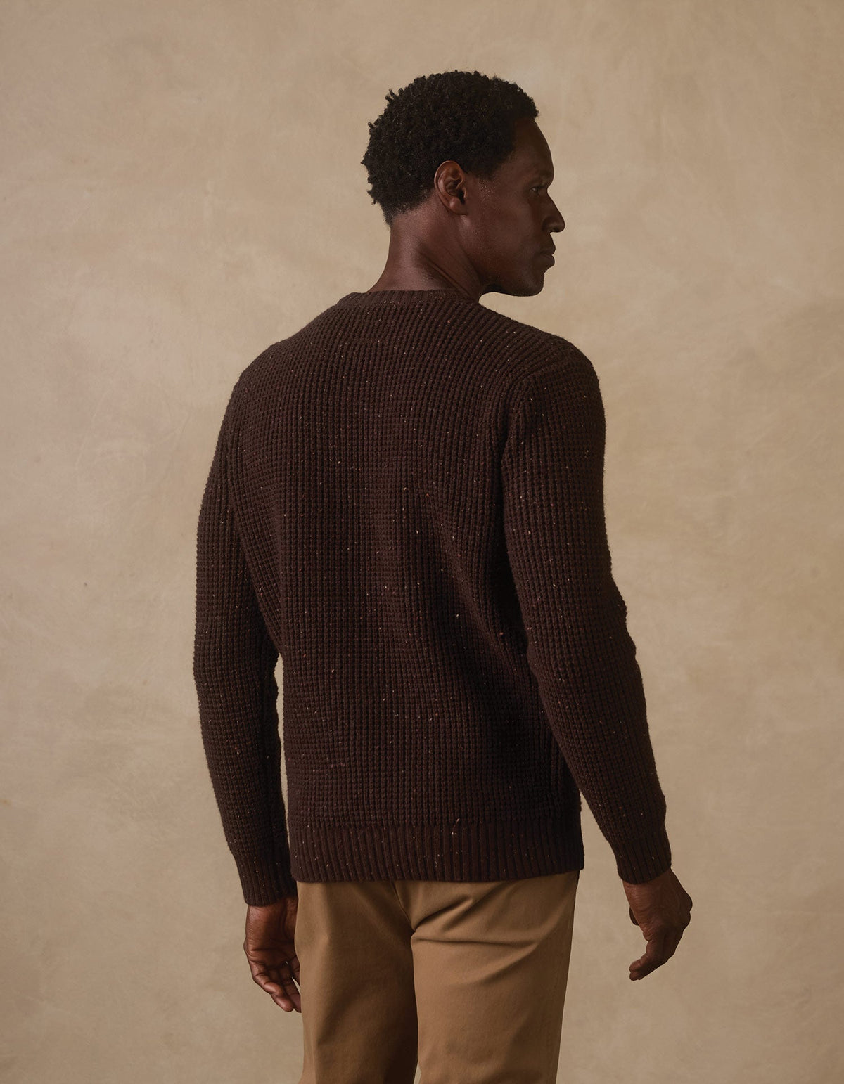 The Normal Brand | Seawool Nep Crew | Dark Brown