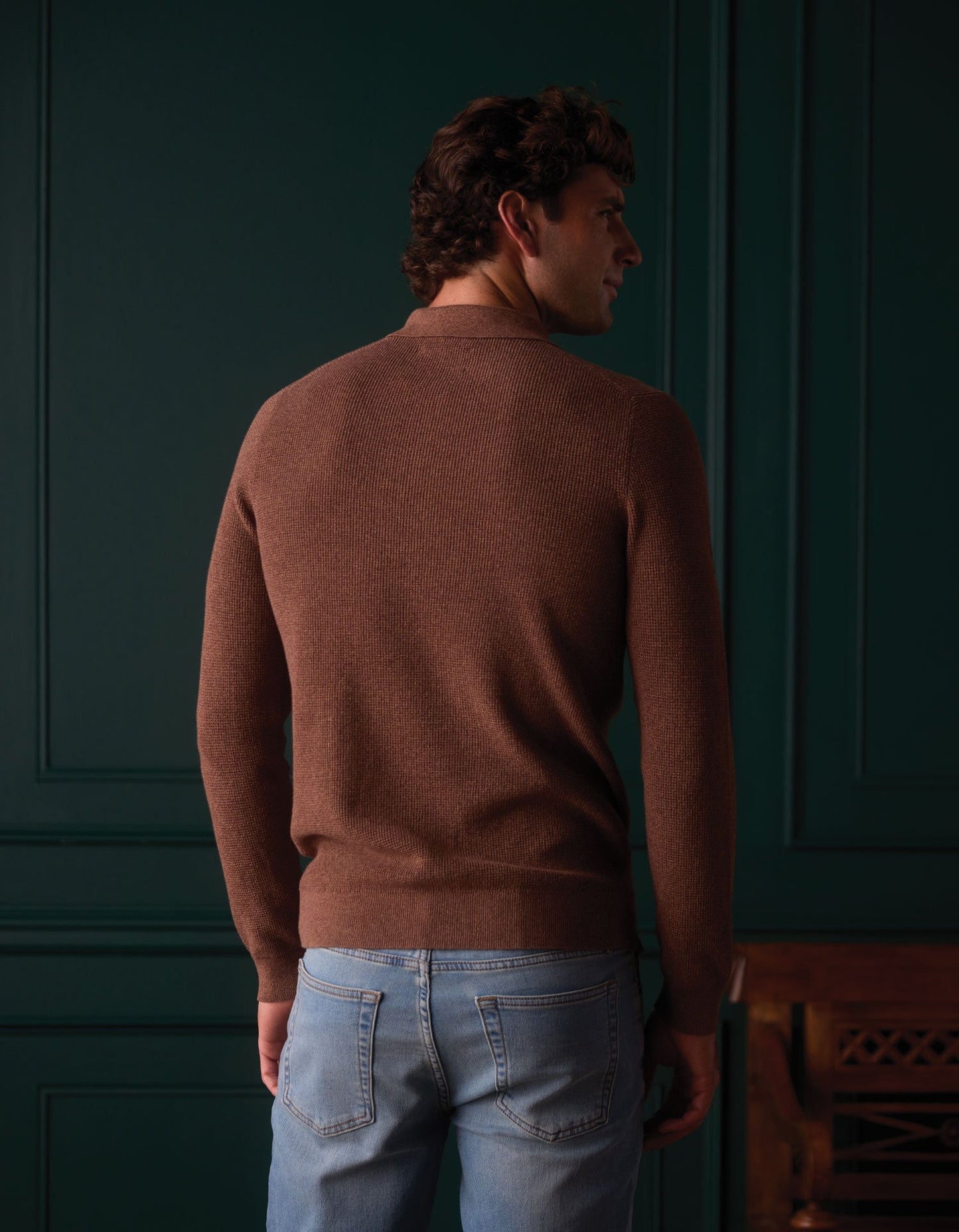 The Normal Brand Robles Knit Waffle Stitch - Heather Brown