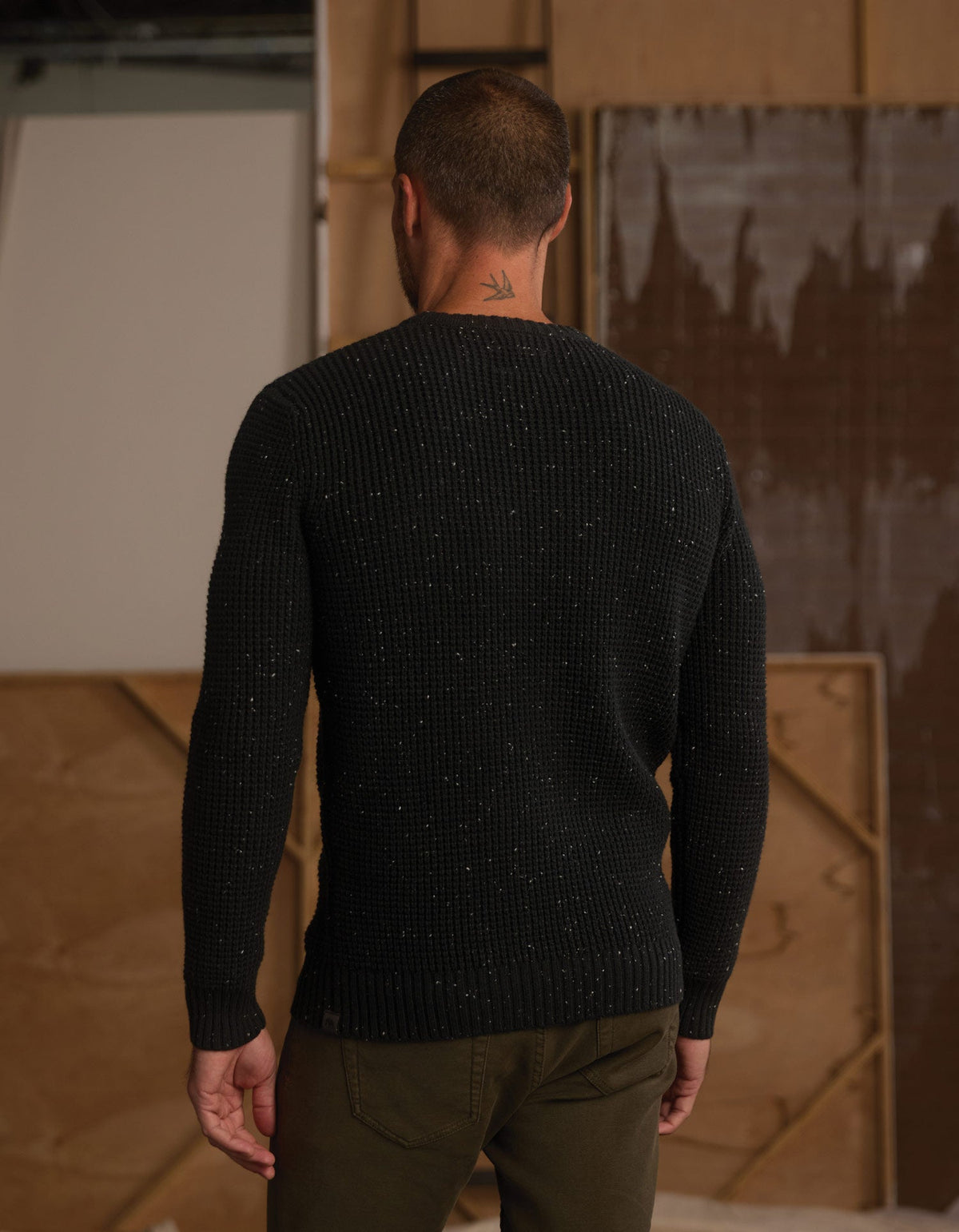 The Normal Brand | Seawool Nep Crew | Charcoal