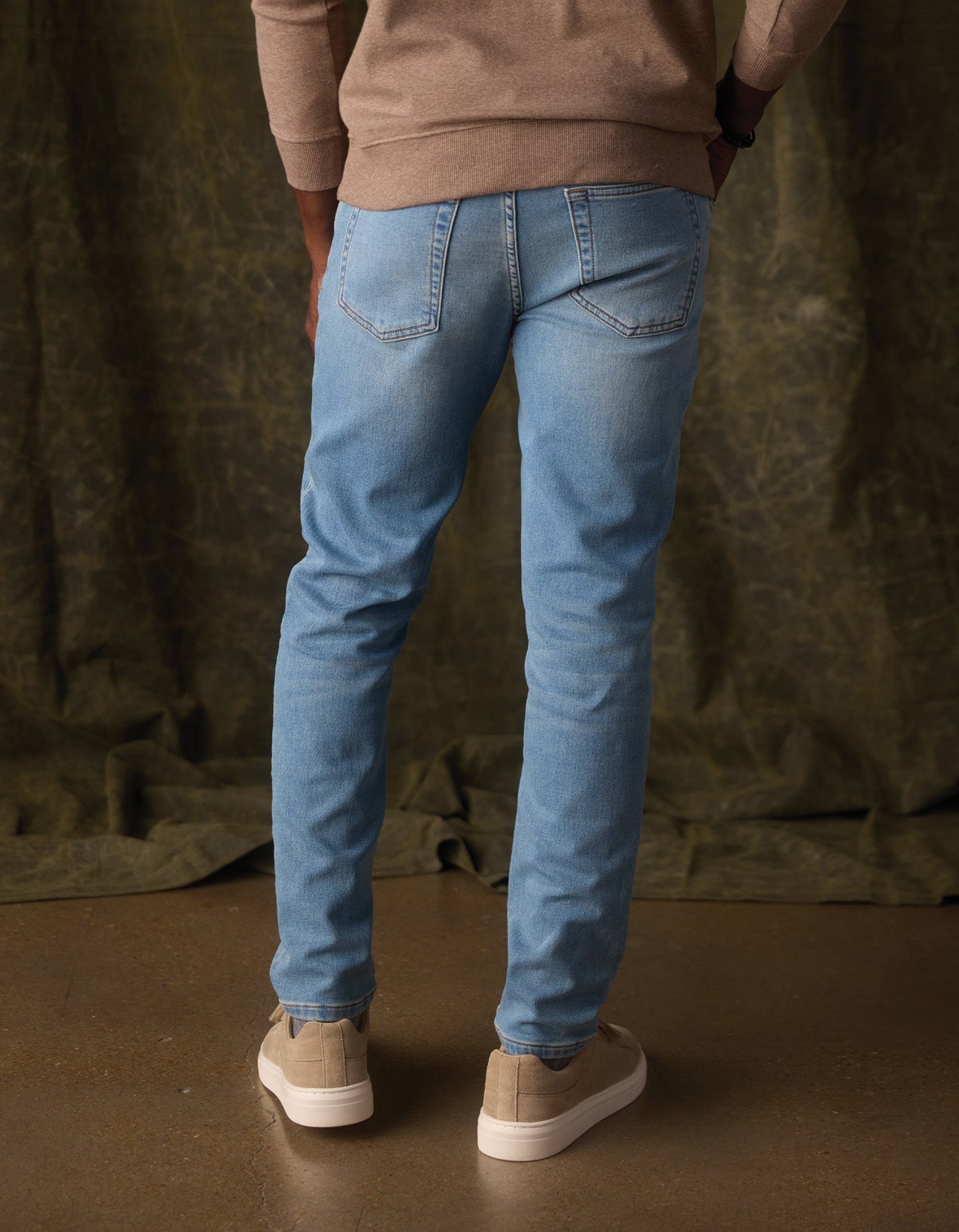 The Normal Brand Comfort Terry Jean in Medium Wash