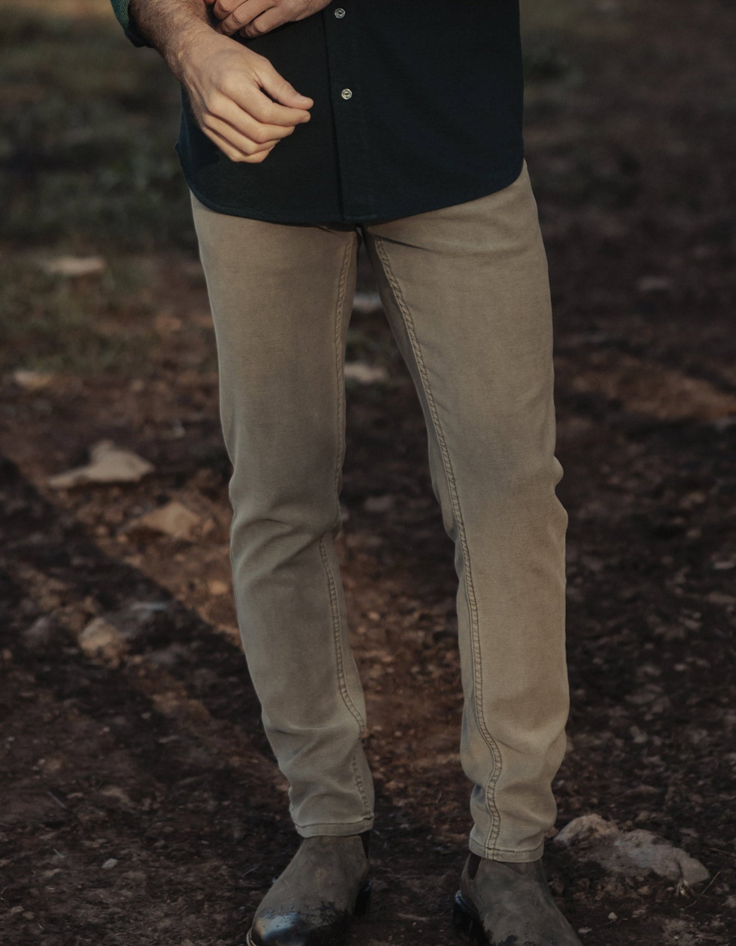 The Normal Brand Comfort Terry Jean in Taupe