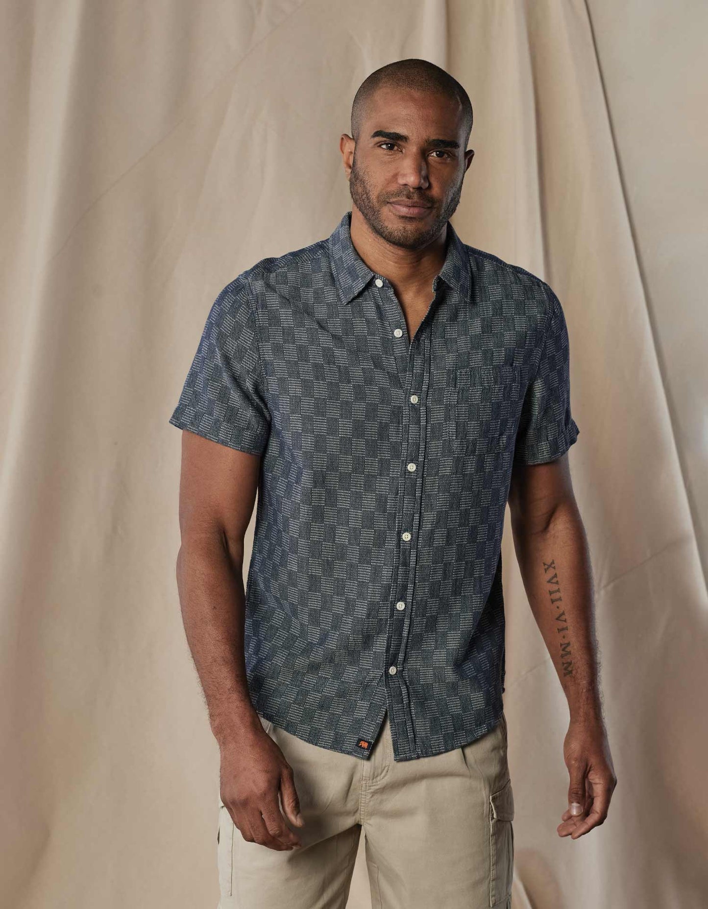 The Normal Brand | Freshwater Button Up Shirt | Navy Check
