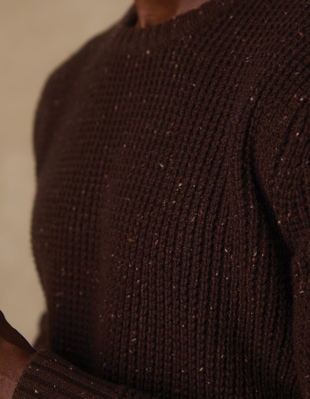 The Normal Brand | Seawool Nep Crew | Dark Brown