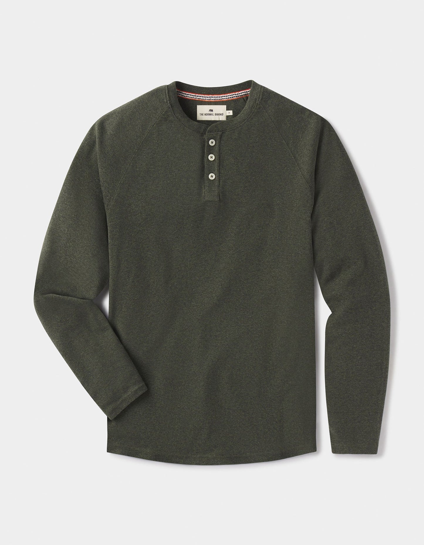 The Normal Brand Puremeso Everyday Henley - Olive