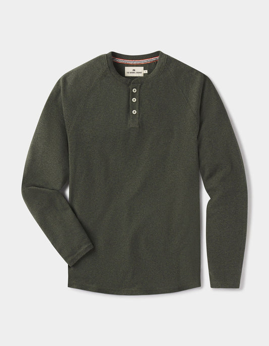 The Normal Brand Puremeso Everyday Henley - Olive