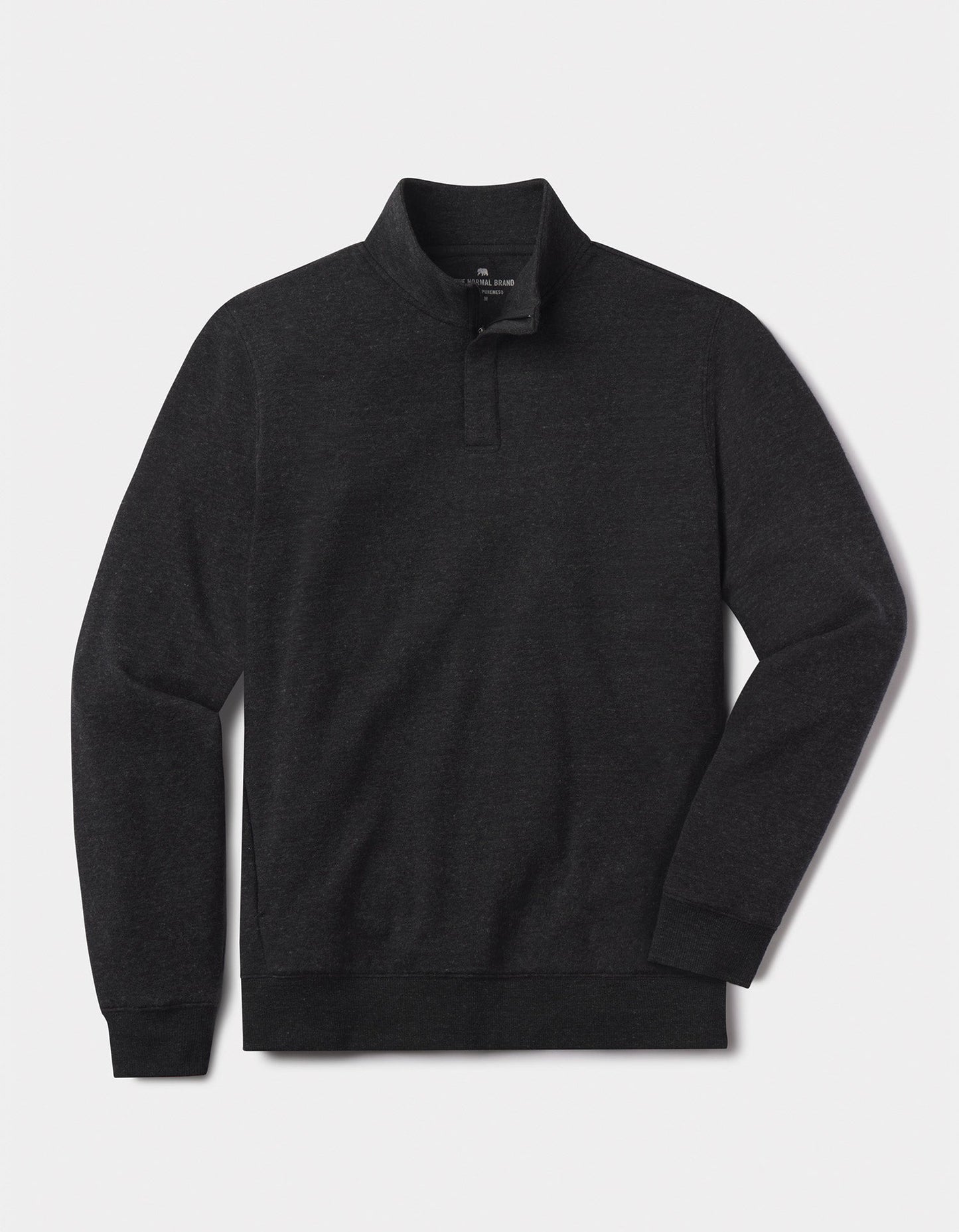 The Normal Brand Puremeso Fleece 1/4 Zip - Black