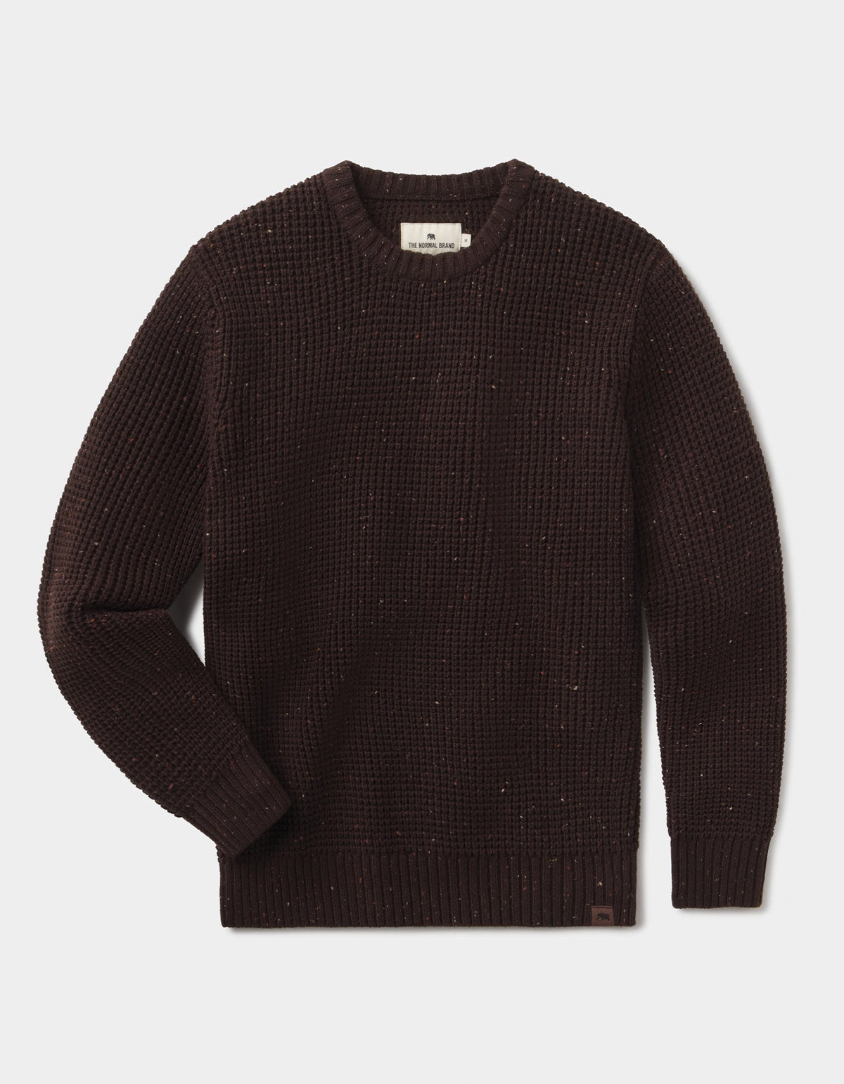 The Normal Brand | Seawool Nep Crew | Dark Brown