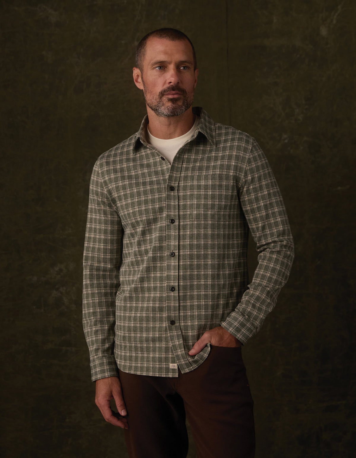 The Normal Brand | Stratus Knit Button Up | Juniper Plaid