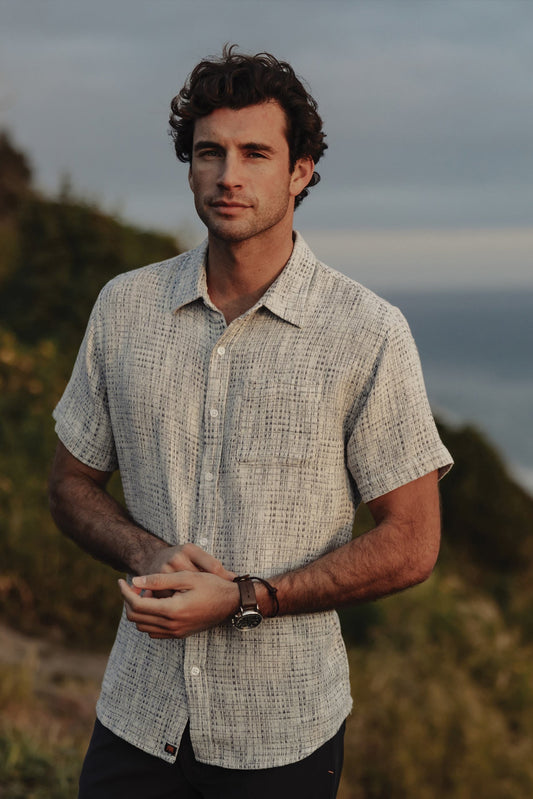 The Normal Brand | Freshwater Button Up Shirt | Blue Multi
