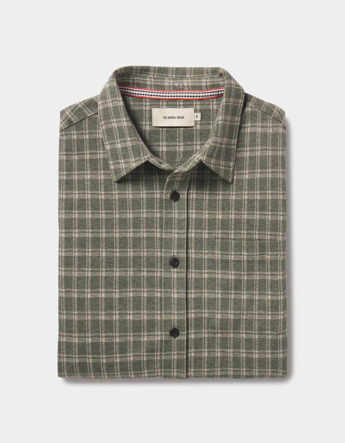 The Normal Brand | Stratus Knit Button Up | Juniper Plaid