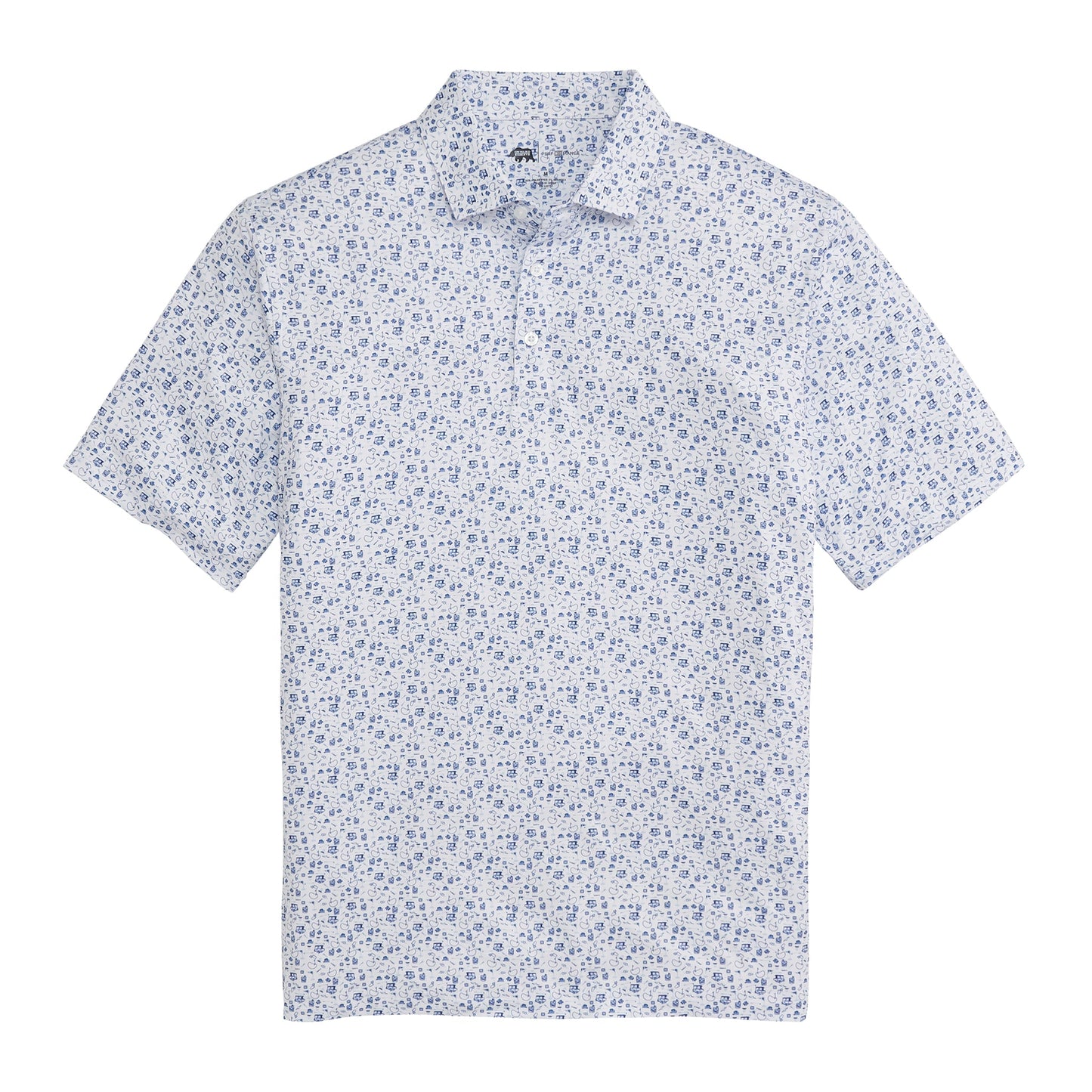 Onward Reserve 19th Hole Printed Performance Polo - Ensign Blue