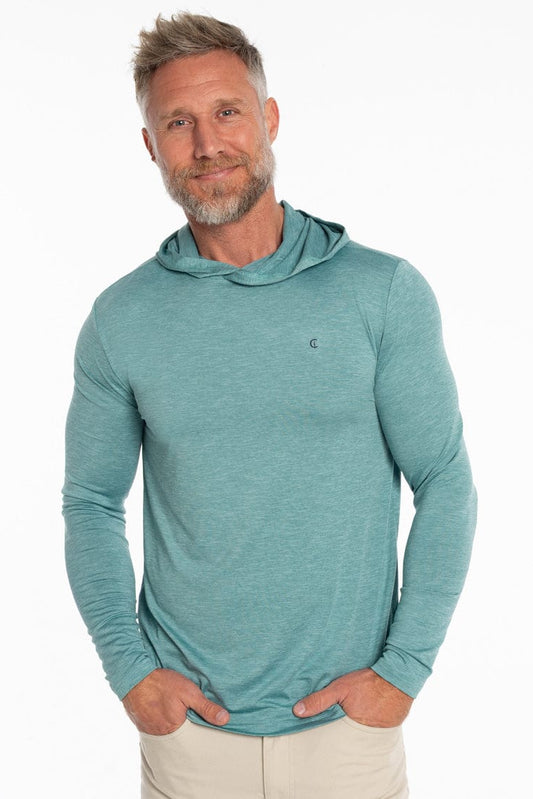 Criquet Performance Sport Hoodie- Mineral Blue