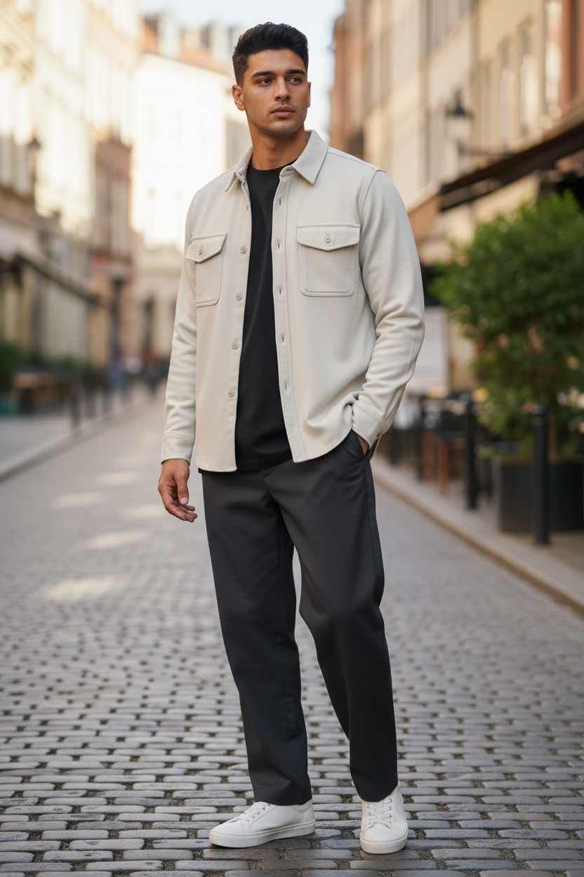 Roosters Banks Flannel - Natural