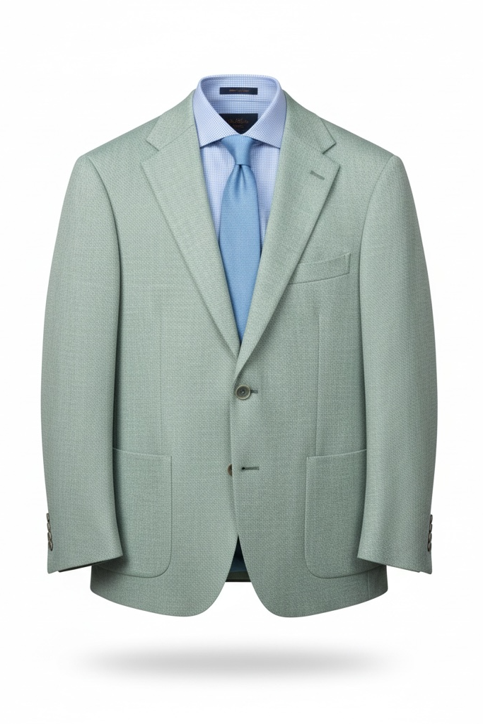 Sport Coat | Textured Weave | Sage Green | Giles & Jasper Relaxed Series