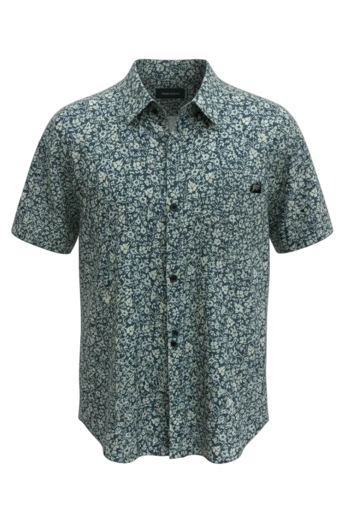 Rooster's Supply Co. | Floral Button-Up Shirt | Navy Floral