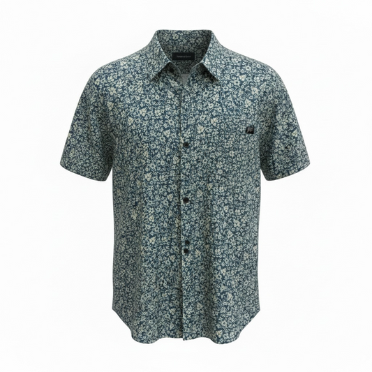 Rooster's Supply Co. | Floral Button-Up Shirt | Navy Floral