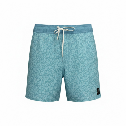 Rooster's Supply Co. | Floral Swim & Volley | Aqua Blue Floral