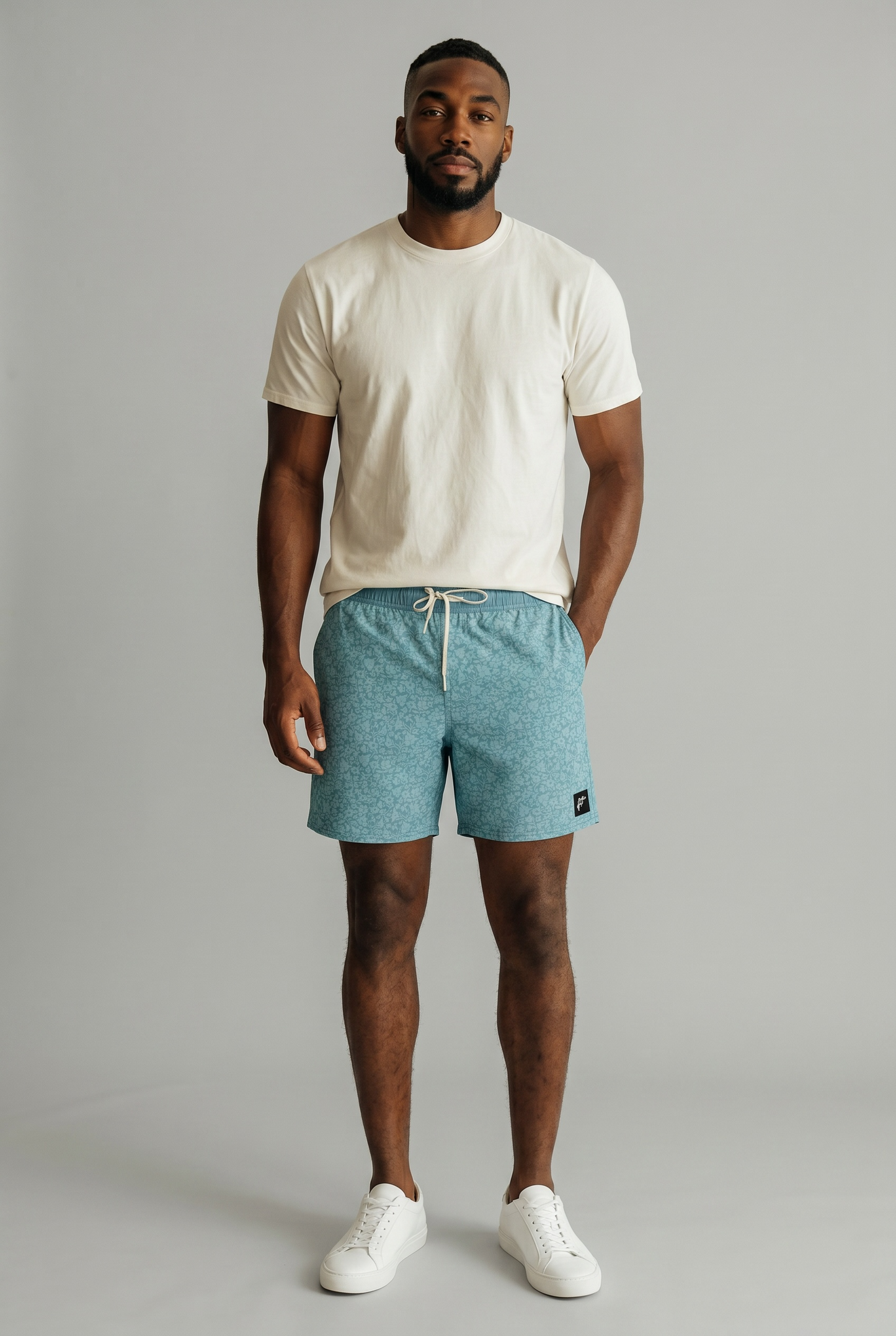 Rooster's Supply Co. | Floral Swim & Volley | Aqua Blue Floral
