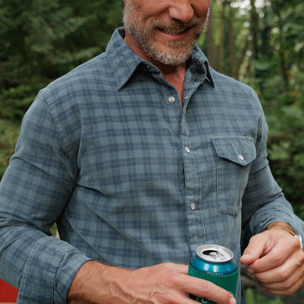 Criquet | Corduroy Peal Snap | Slate Check