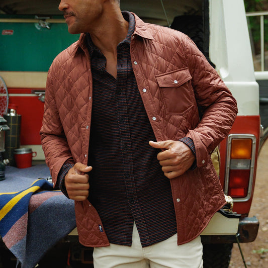 Criquet | Quilted Shacket | Firewood