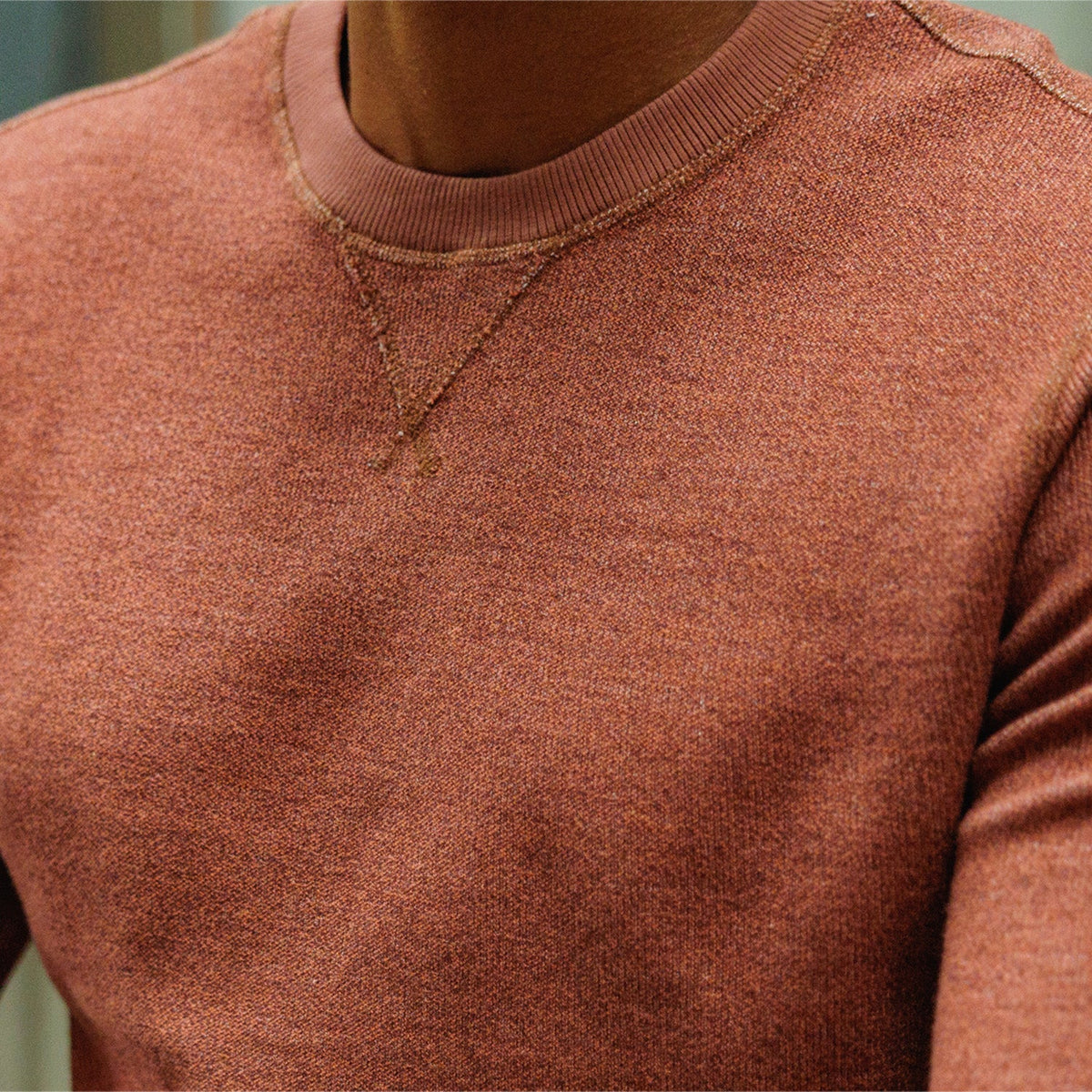 Criquet | French Terry Crewneck Sweatshirt | Rust