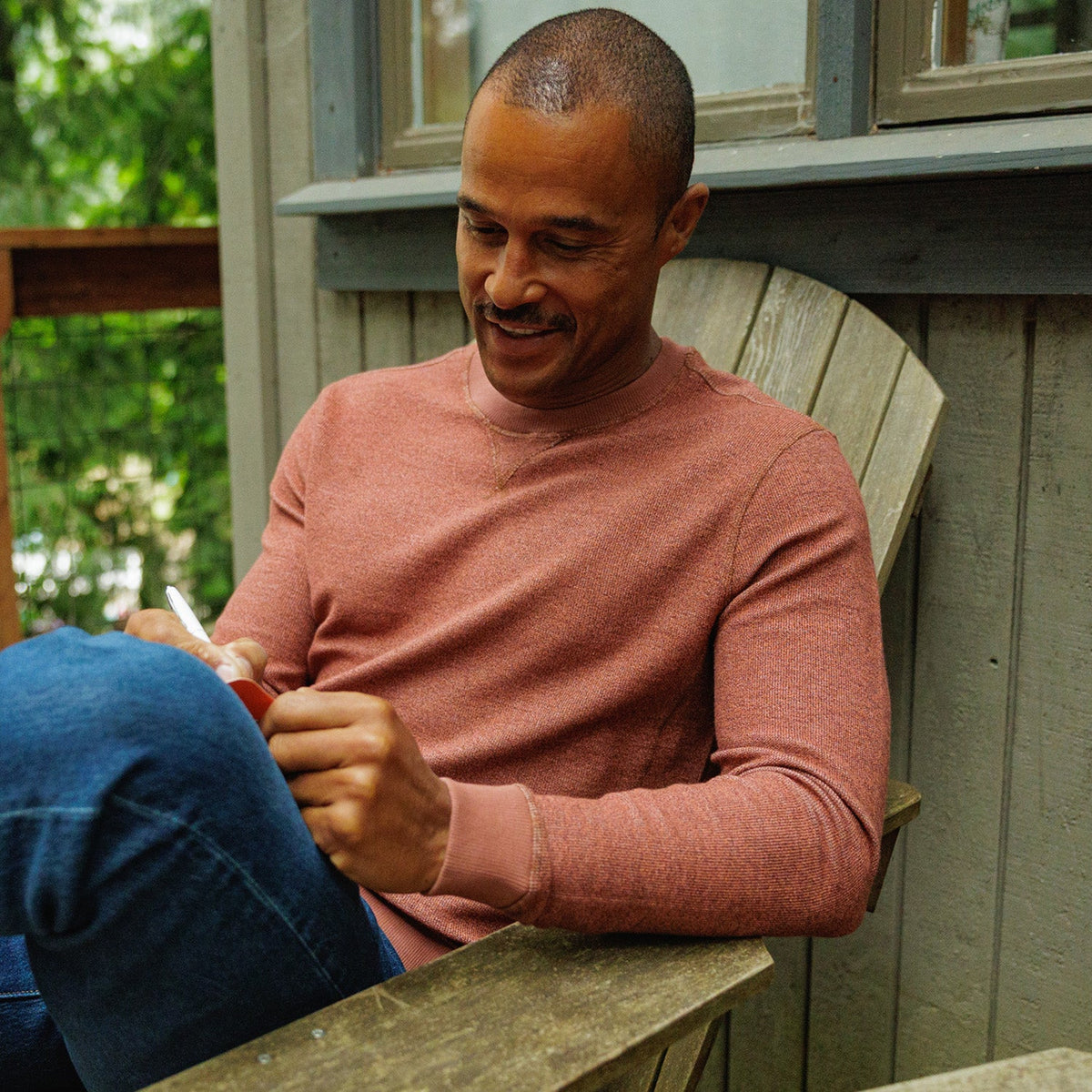 Criquet | French Terry Crewneck Sweatshirt | Rust