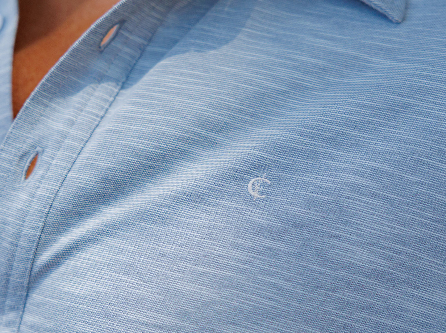 Criquet | Long Sleeve Range Polo | Blue Stone
