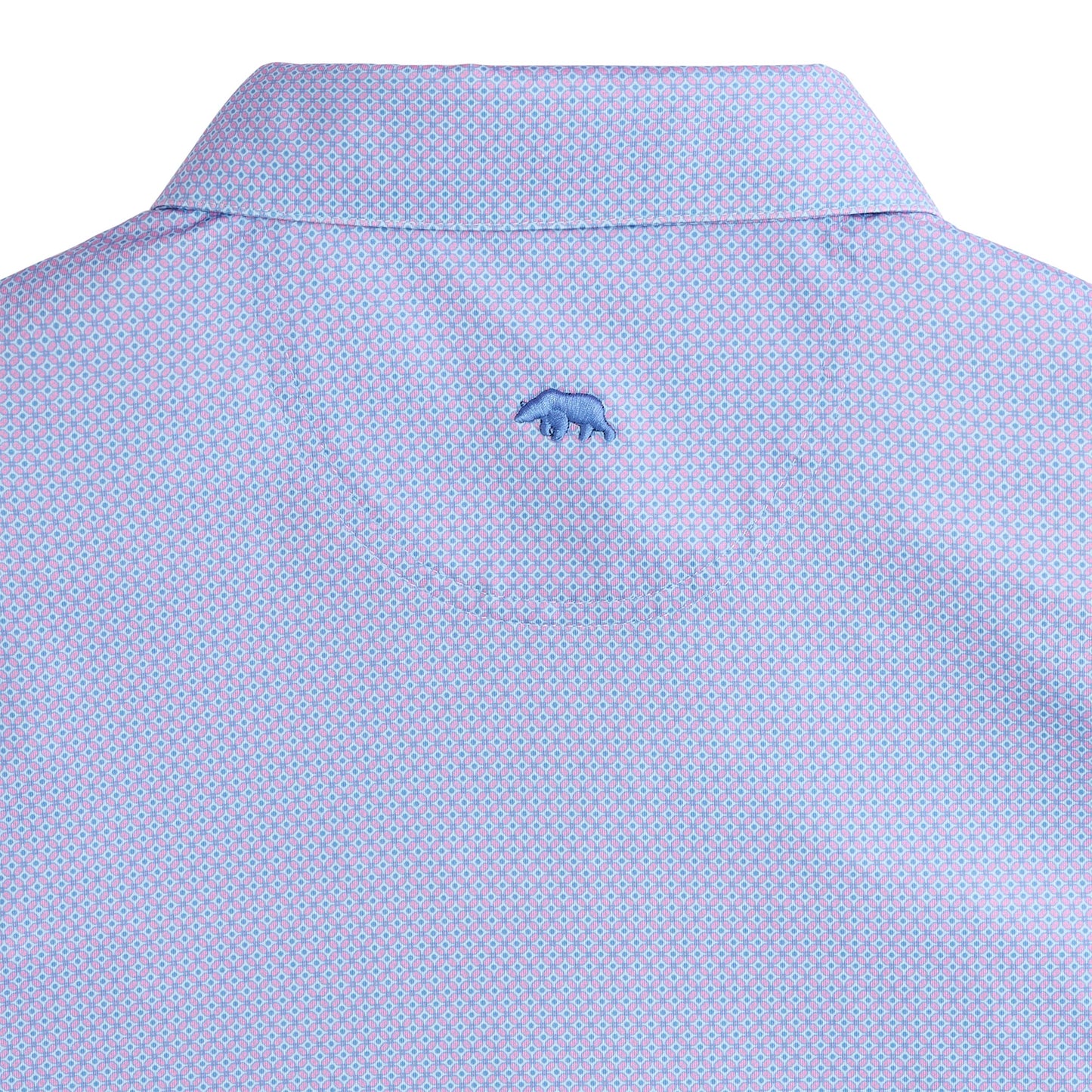 Onward Reserve Range Printed Polo - Flamingo Plume