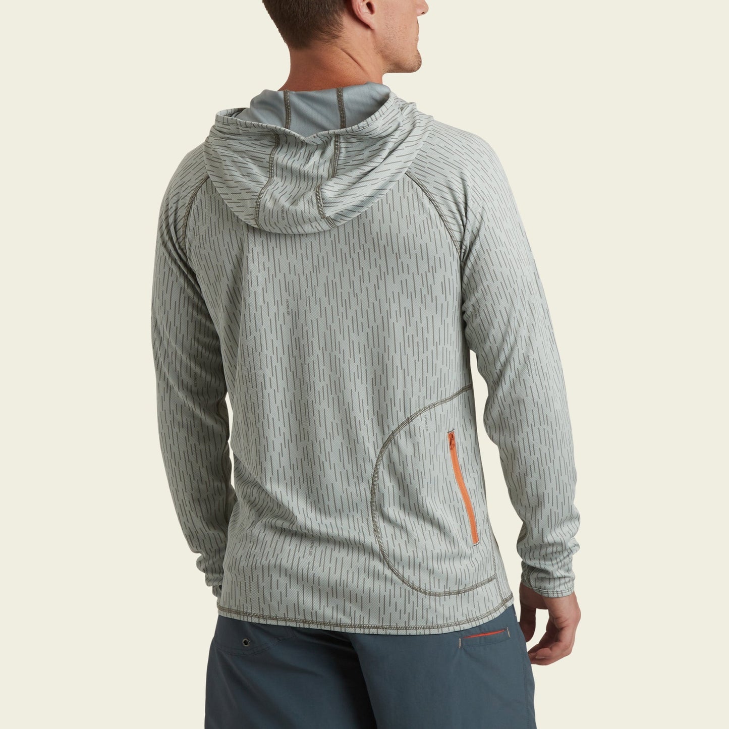 Howler Bros Loggerhead Hoodie Deluge Camo - Light Grey