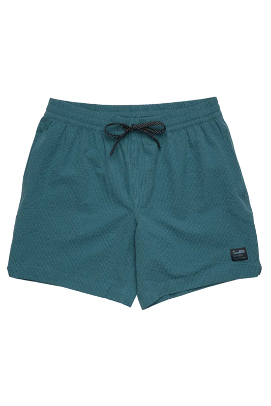 Howler Bros Salado Seersucker Shorts - Dark Teal