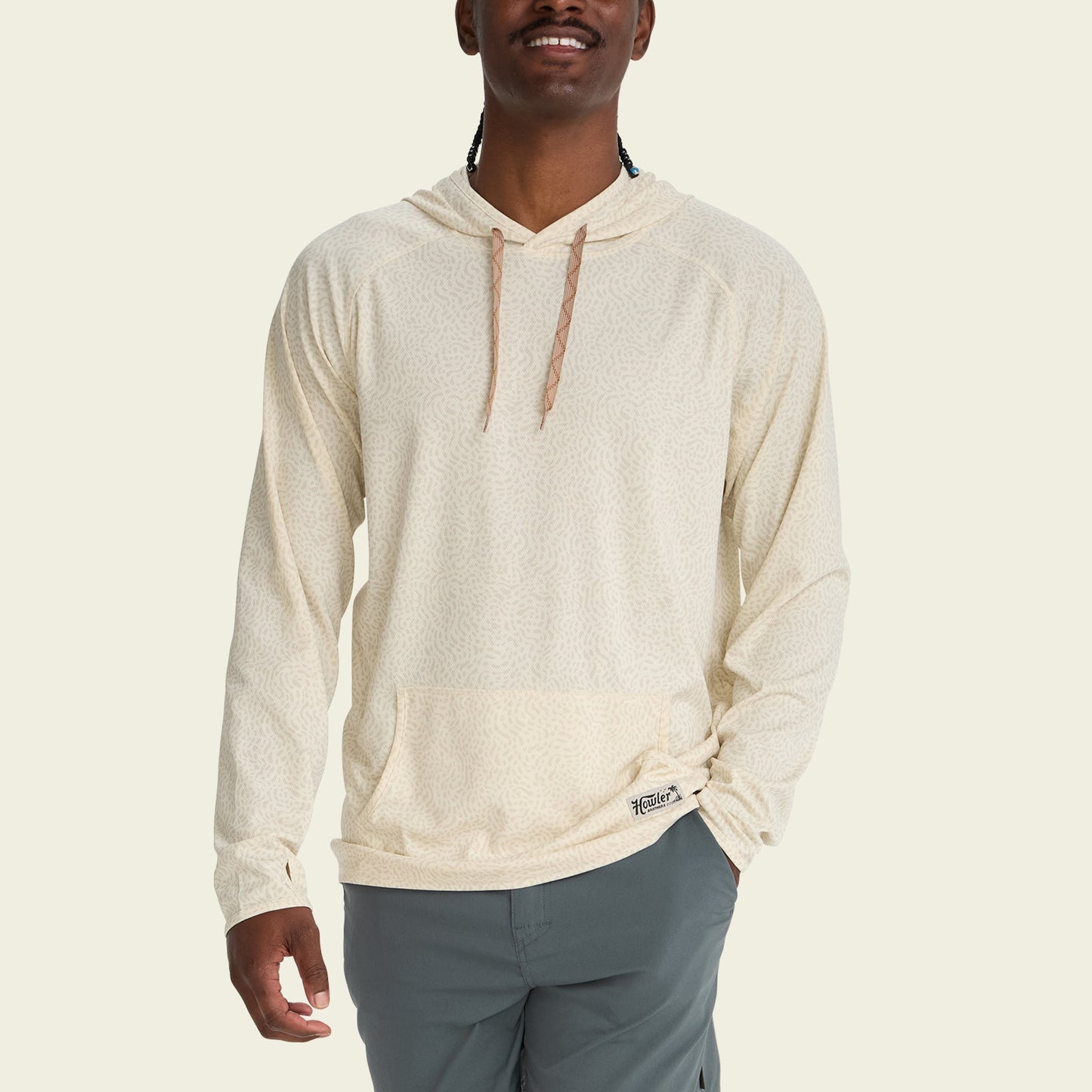 Howler Bros | Loggerhead Hoodie Pond Patterns | Bone