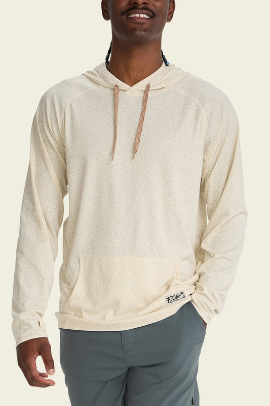 Howler Bros | Loggerhead Hoodie Pond Patterns | Bone