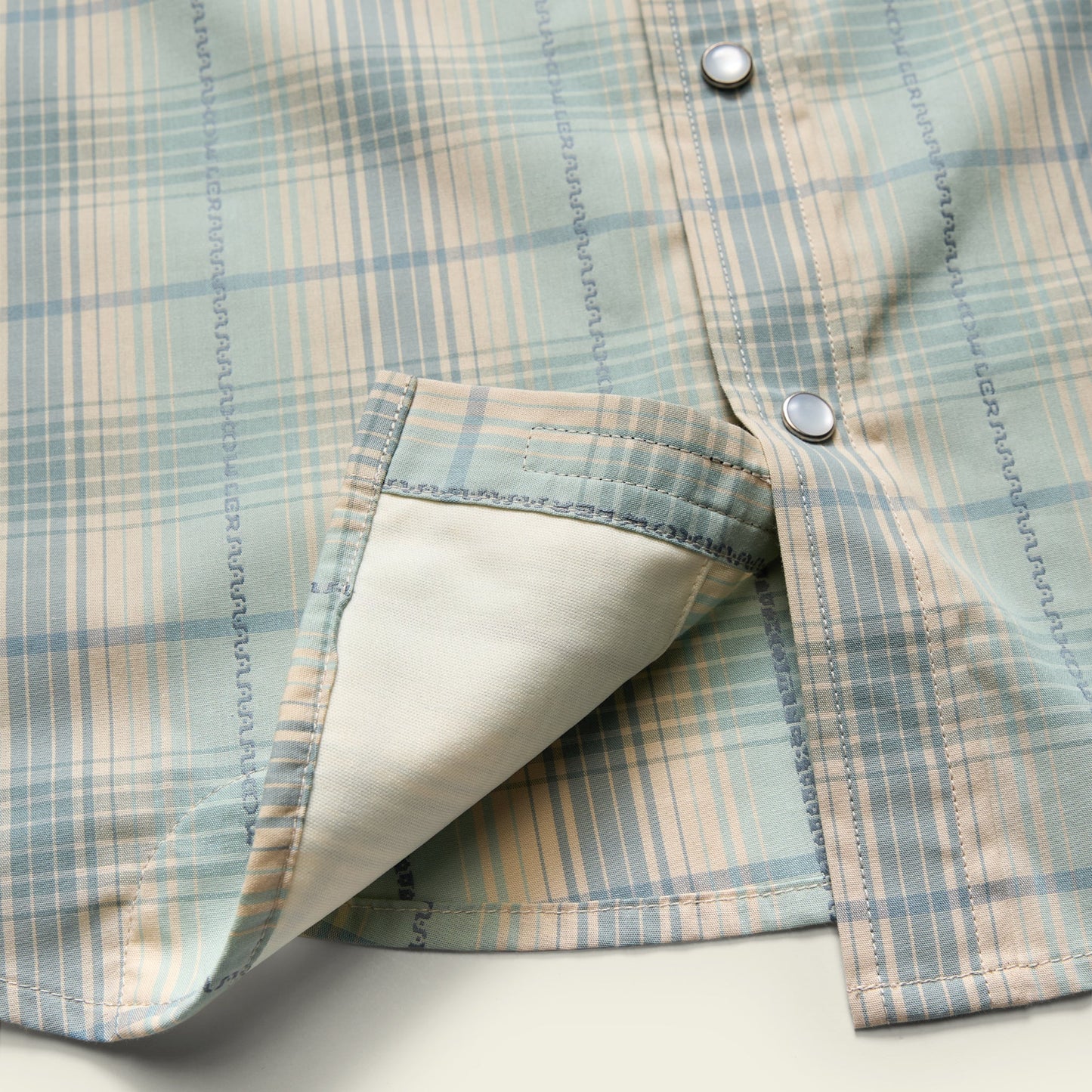 Howler Bros H Bar SnapShirt Prairie Plaid - Seafoam