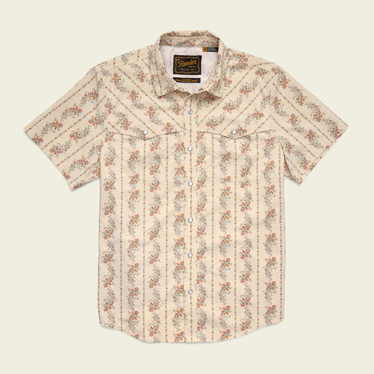 Howler Bros Open Country Grampa's Curtains Tech Shirt - Natural